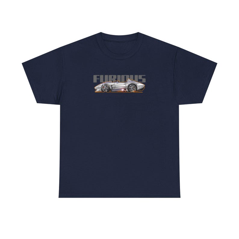 FAST AND FURIOUS Grand Sport Stingray Corvette Fireball Art Cotton Tee Shirt - Colors image 6