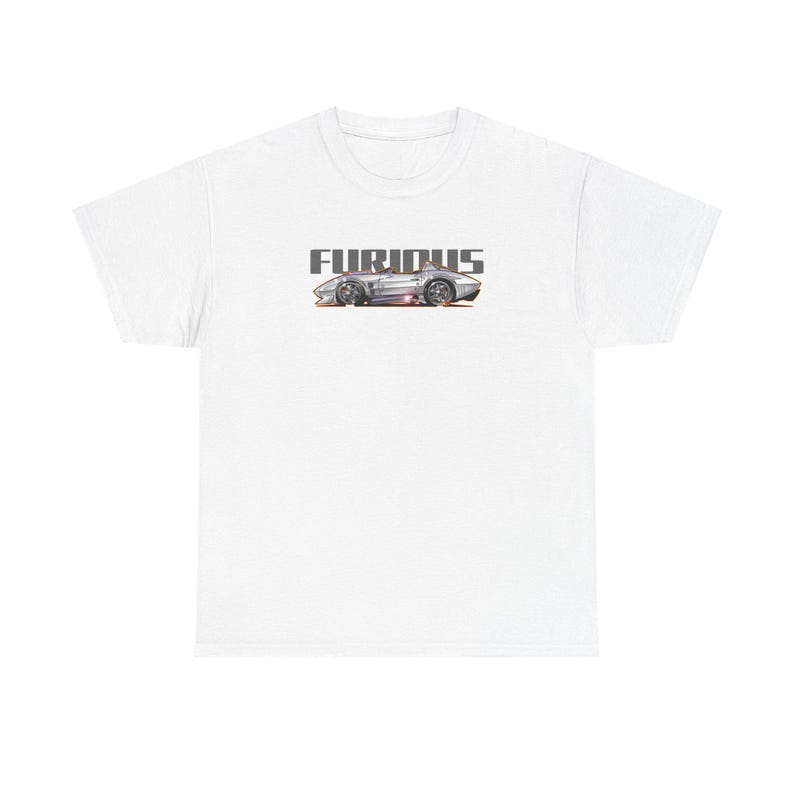 FAST AND FURIOUS Grand Sport Stingray Corvette Fireball Art Cotton Tee Shirt - Colors image 1