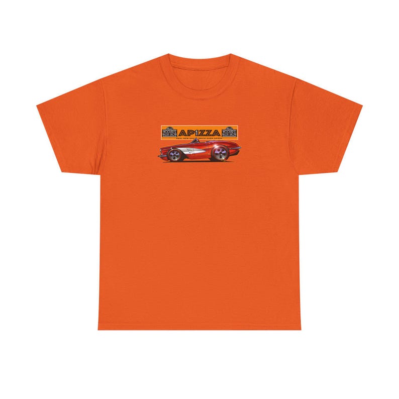 Camiseta con diseño de bola de fuego del Corvette 1958 APIZZA 1 - Varios colores imagen 3