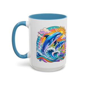 DOLPHIN SPLASH 2 Aquarium Series Fireball Art Coffee Mug - 2 Sizes image 9
