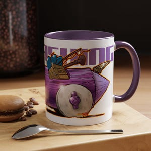 FLINTSTONES BARNEY RUBBLE Gone Fishing Fireball Collectible Coffee Mug - 2 Sizes image 5