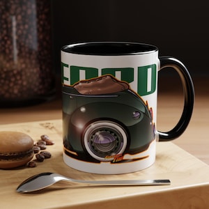FORD DELUXE 1939 Cabrio Feuerball Kunst Kaffeetasse 2 Größen Bild 5