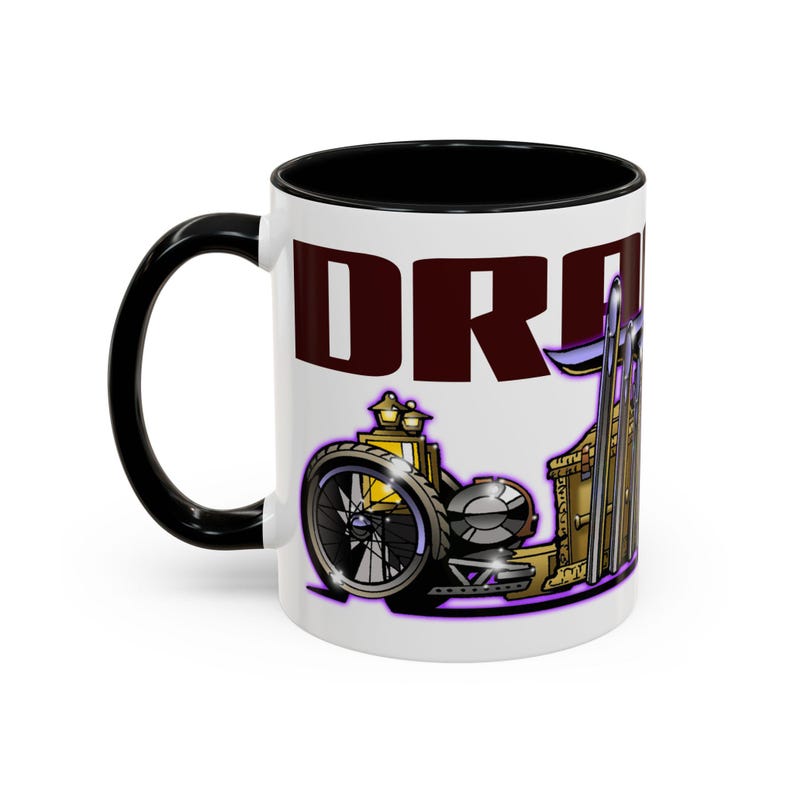 MUNSTERS DRAGULA TV Show Collectible Fireball Art Coffee Mug - 2 Sizes image 3