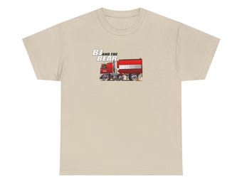 BJ and the BEAR  Semi Truck Fireball Art Tee Shirt - Multiples