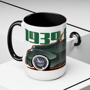 FORD DELUXE 1939 Cabrio Feuerball Kunst Kaffeetasse 2 Größen Bild 12