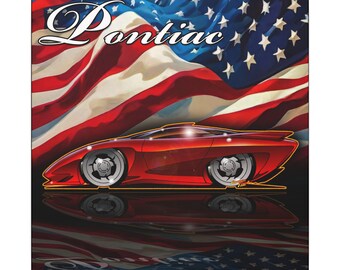 Koncepcyjny samochód PONTIAC BANSHEE – kolekcjonerski wydruk na płótnie Fireball