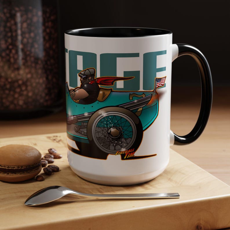 CUSTOM VINTAGE Rennwagen Fireball Art Kaffeetasse - 2 Größen Bild 11