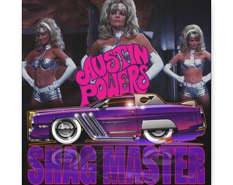AUSTIN POWERS Goldmember Cadillac Eldorado Canvas Art Print
