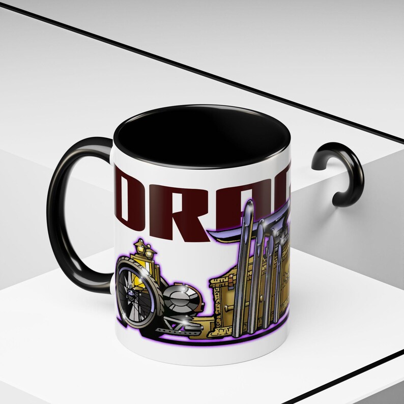 MUNSTERS DRAGULA TV Show Collectible Fireball Art Coffee Mug - 2 Sizes image 6