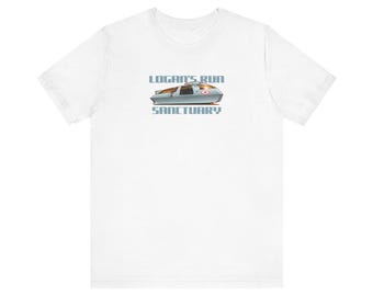 Koszulka z krótkim rękawem z kolekcji LOGAN'S RUN Sci Fi TV z motywem samochodu Fireball Art, 12 kolorów