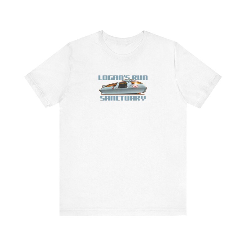 LOGAN'S RUN Sci Fi TV Car Collectible Fireball Art Short Sleeve Tee 12 Colors image 1