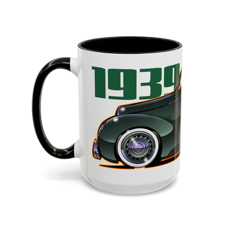 FORD DELUXE 1939 Cabrio Feuerball Kunst Kaffeetasse 2 Größen Bild 9