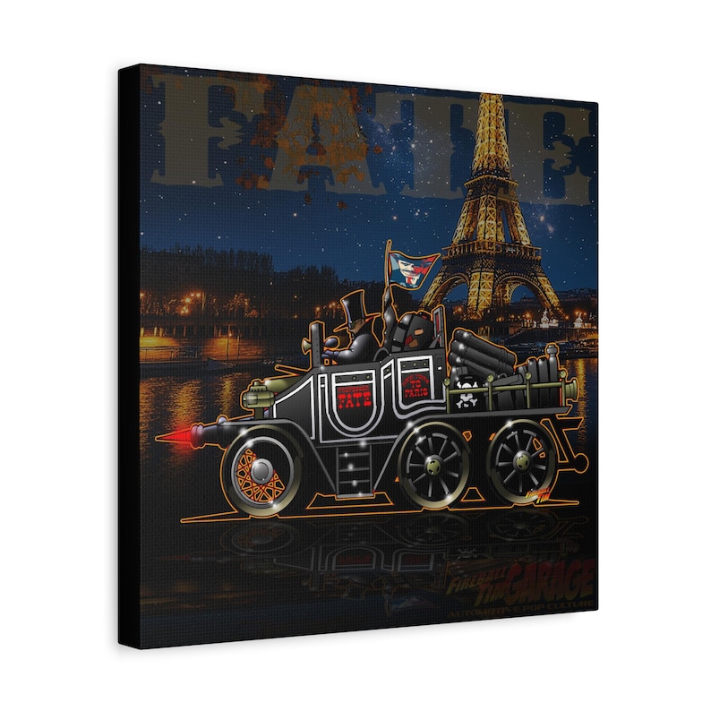 THE GREAT RACE Professor Fate Hannibal 8 Fireball Art Canvas Wall Print image 1