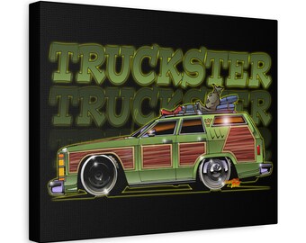 National Lampoon's VACATION FAMILY TRUCKSTER Station Wagon Canvas Art Print