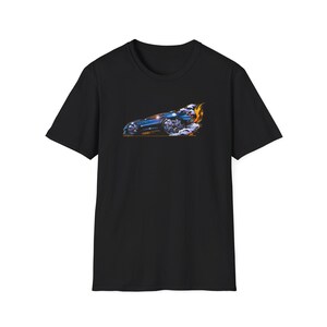 MASERATI FLAME Feuerball Art Softstyle T-Shirt Mehrere Farben Bild 2