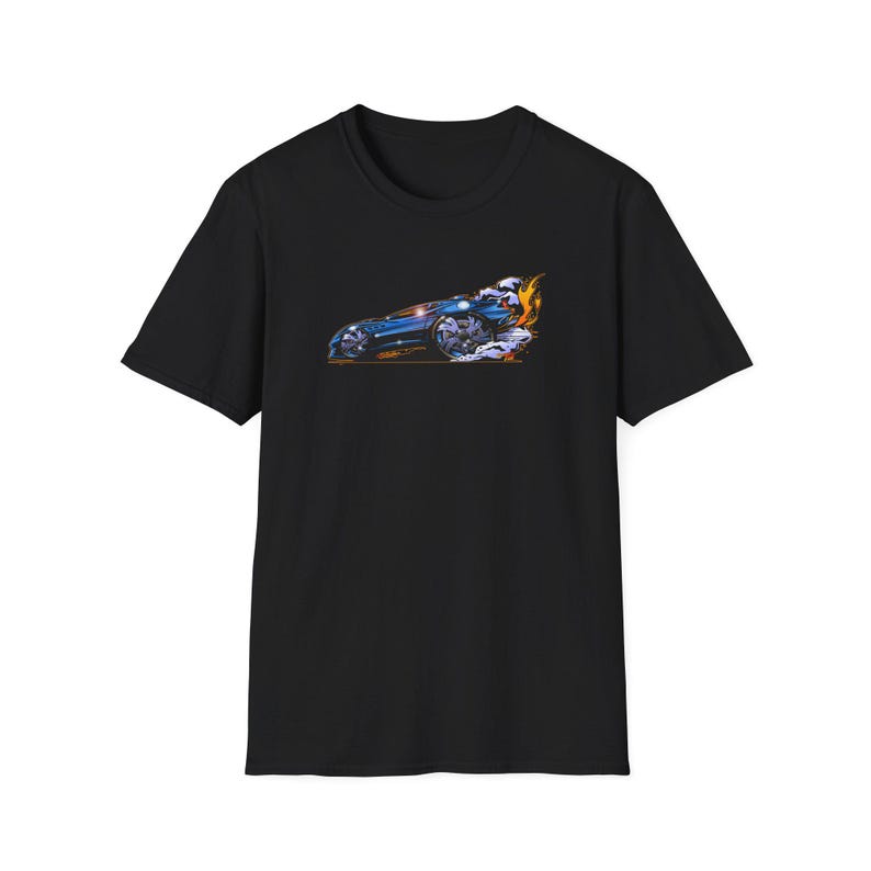 MASERATI FLAME Feuerball Art Softstyle T-Shirt Mehrere Farben Bild 2