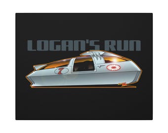 LOGAN'S RUN Sci Fi TV Samochód kolekcjonerski Fireball Art Canvas Print
