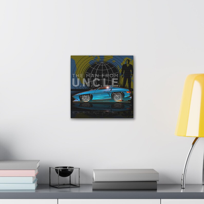 Der MANN von U.N.C.L.E. Piranha TV Auto Fireball Leinwand Kunstdruck Bild 3
