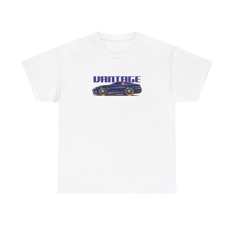ASTON MARTIN VANTAGE 2001 Fireball Art Tee Shirt - Multiple Colors image 1