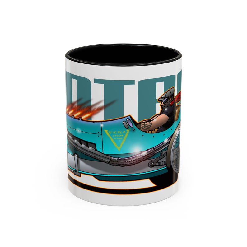 CUSTOM VINTAGE Rennwagen Fireball Art Kaffeetasse - 2 Größen Bild 2