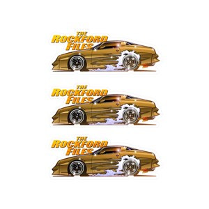 THE ROCKFORD FILES Pontiac Fireball Art Decal Stickers - 4 Sizes image 19