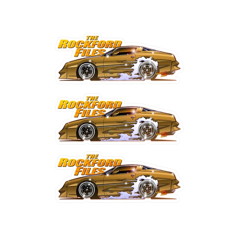 THE ROCKFORD FILES Pontiac Fireball Art Decal Stickers - 4 Sizes image 19