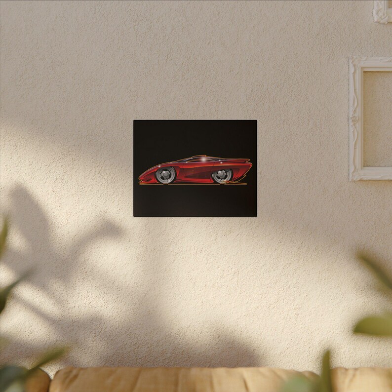 PONTIAC BANSHEE Concept Car Collectible Fireball Art Canvas Print image 3