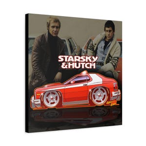 Impresión en lienzo de arte de pared de bola de fuego de STARSKY Y HUTCH imagen 17