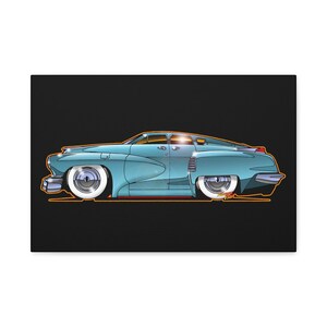 TUCKER TORPEDO 48 Collectible Fireball Art Canvas Print image 11