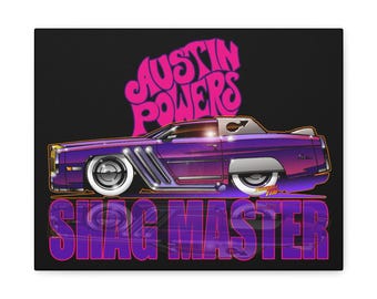 AUSTIN POWERS Goldmember Cadillac Eldorado Canvas Art Print
