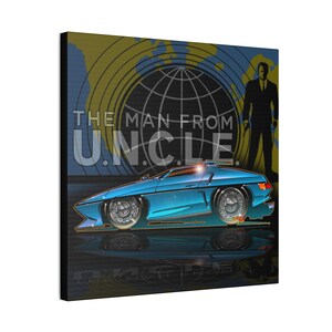 Der MANN von U.N.C.L.E. Piranha TV Auto Fireball Leinwand Kunstdruck Bild 6