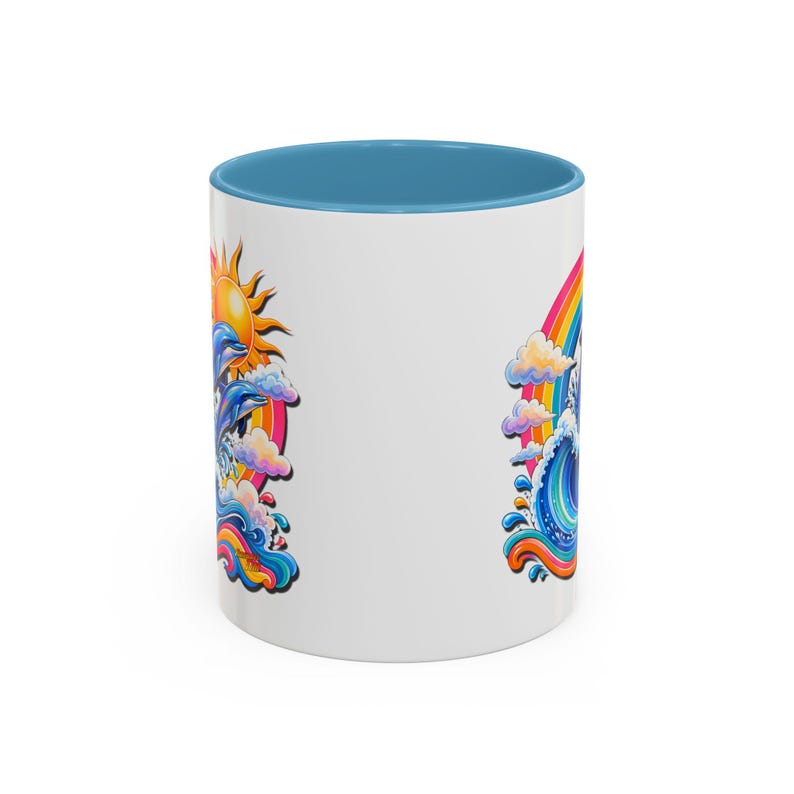 DOLPHIN SPLASH 1 Aquarium Series Fireball Art Coffee Mug - 2 Sizes image 14