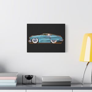 TUCKER TORPEDO 48 Collectible Fireball Art Canvas Print image 8