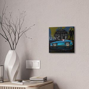 Der MANN von U.N.C.L.E. Piranha TV Auto Fireball Leinwand Kunstdruck Bild 4