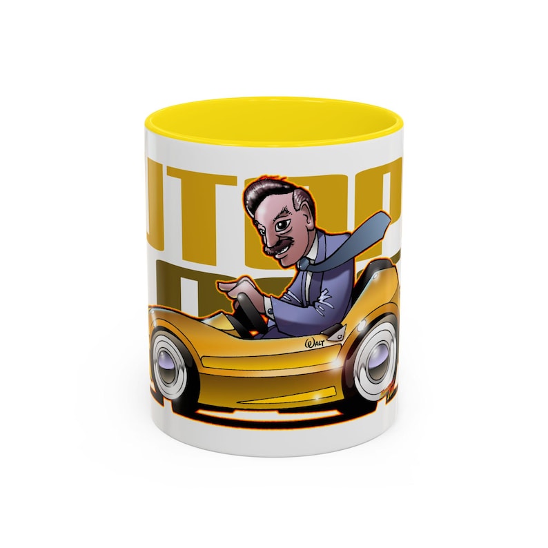 AUTOPIA CLASSIC Walt Disney Fireball Art Collectible Coffee Mug - 2 Sizes image 1