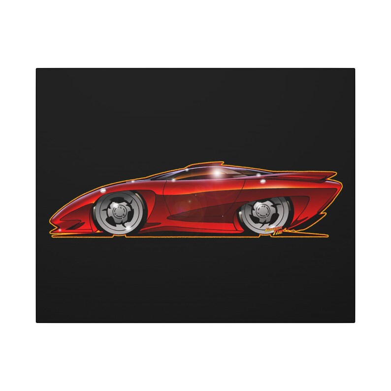 PONTIAC BANSHEE Concept Car Collectible Fireball Art Canvas Print image 9