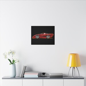 PONTIAC BANSHEE Concept Car Collectible Fireball Art Canvas Print image 12