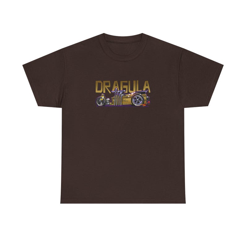 MUNSTERS DRAGULA TV Show Fireball Art Heavy Cotton Tee 13 Colors image 6