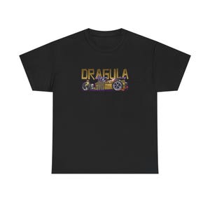Camiseta de algodón grueso con diseño de bola de fuego de la serie de televisión MUNSTERS DRAGULA, 13 colores imagen 2