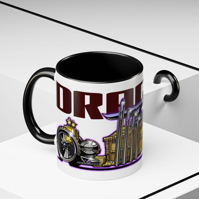 MUNSTERS DRAGULA TV Show Collectible Fireball Art Coffee Mug - 2 Sizes image 6