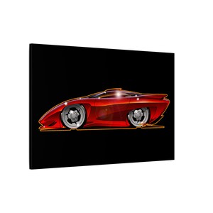 PONTIAC BANSHEE Concept Car Collectible Fireball Art Canvas Print image 18