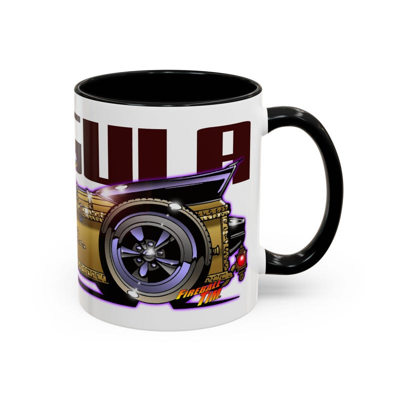 MUNSTERS DRAGULA TV Show Collectible Fireball Art Coffee Mug - 2 Sizes image 2