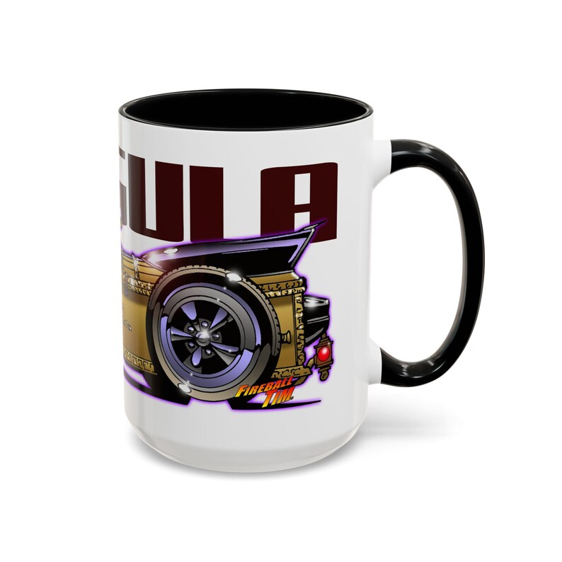MUNSTERS DRAGULA TV Show Collectible Fireball Art Coffee Mug - 2 Sizes image 8