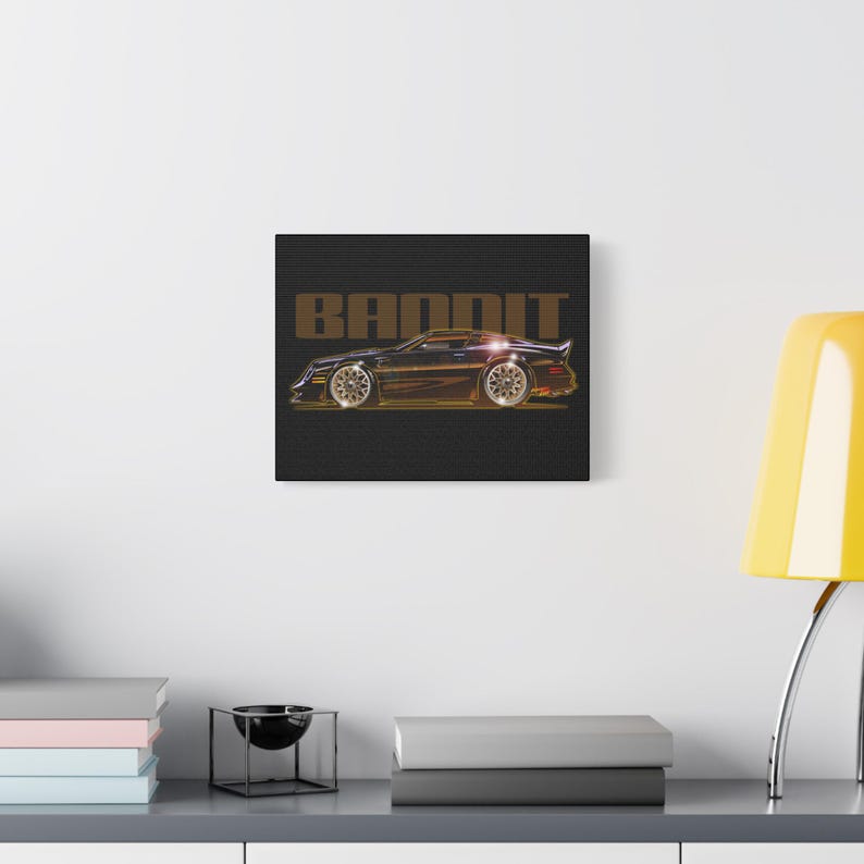 SMOKEY and the BANDIT Pontiac Trans Am Fireball Art Canvas Print - 11x14 image 3