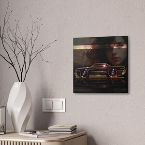 PONTIAC BONNEVILLE 1964 Fireball Art Canvas Print image 8