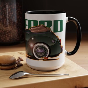FORD DELUXE 1939 Cabrio Feuerball Kunst Kaffeetasse 2 Größen Bild 11