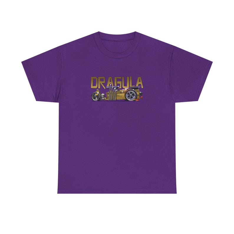 Camiseta de algodón grueso con diseño de bola de fuego de la serie de televisión MUNSTERS DRAGULA, 13 colores imagen 9