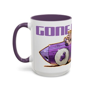 FLINTSTONES BARNEY RUBBLE Gone Fishing Fireball Collectible Coffee Mug - 2 Sizes image 9
