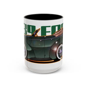 FORD DELUXE 1939 Cabrio Feuerball Kunst Kaffeetasse 2 Größen Bild 7