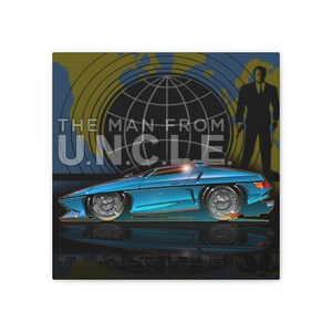 Der MANN von U.N.C.L.E. Piranha TV Auto Fireball Leinwand Kunstdruck Bild 5